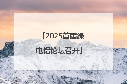 2025首届绿电铝论坛召开