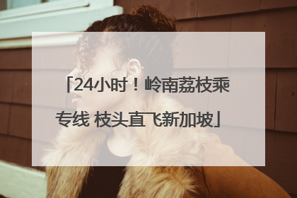 24小时！岭南荔枝乘专线 枝头直飞新加坡