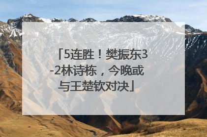 5连胜！樊振东3-2林诗栋，今晚或与王楚钦对决