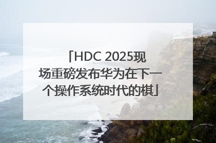 HDC 2025现场重磅发布华为在下一个操作系统时代的棋