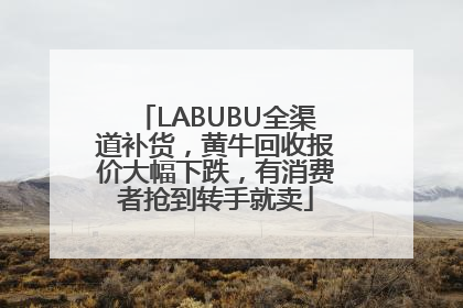 LABUBU全渠道补货，黄牛回收报价大幅下跌，有消费者抢到转手就卖